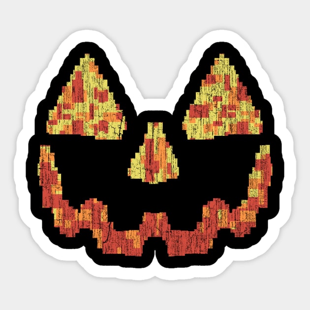 Pumpkin Face Sticker by vender